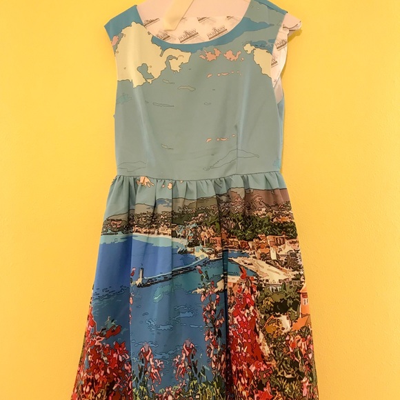 EUC Dear Creatures Fit and Flare Dress - Picture 2 of 2